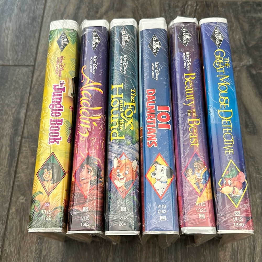 Disney VHS collection of 6